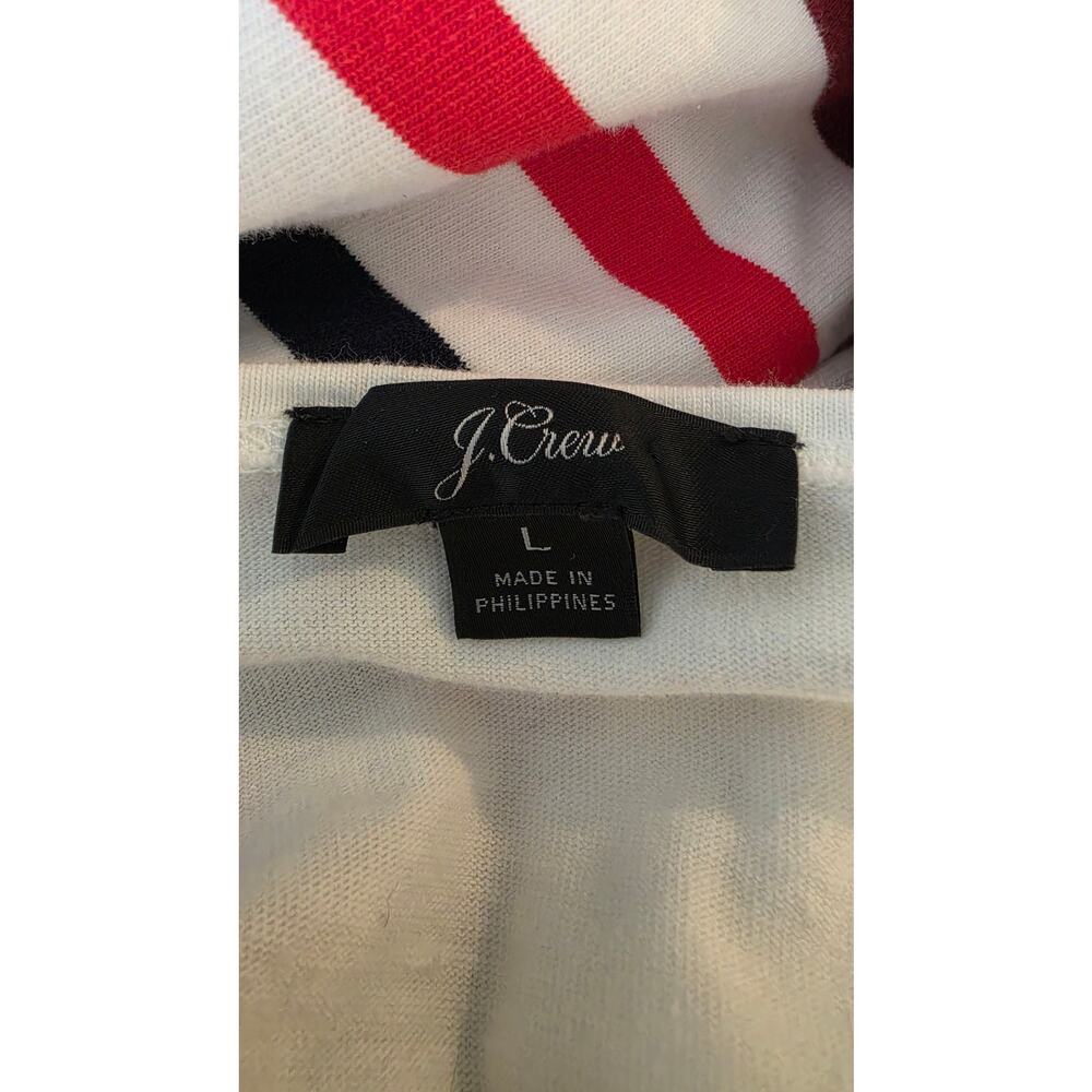 J. Crew Women's Contrast Yoke Top Large - Picture 6 of 8